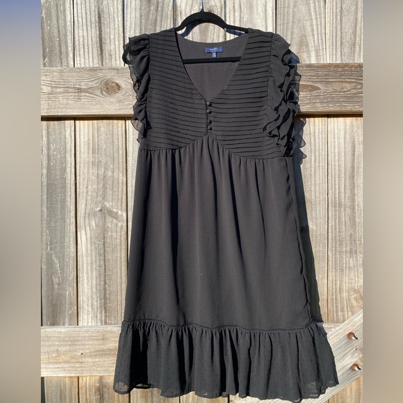Kaari Blue brand Black Ruffled Dress - Picture 1 of 9